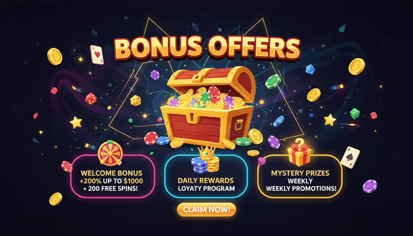 Bonus offers Vegaz casino
