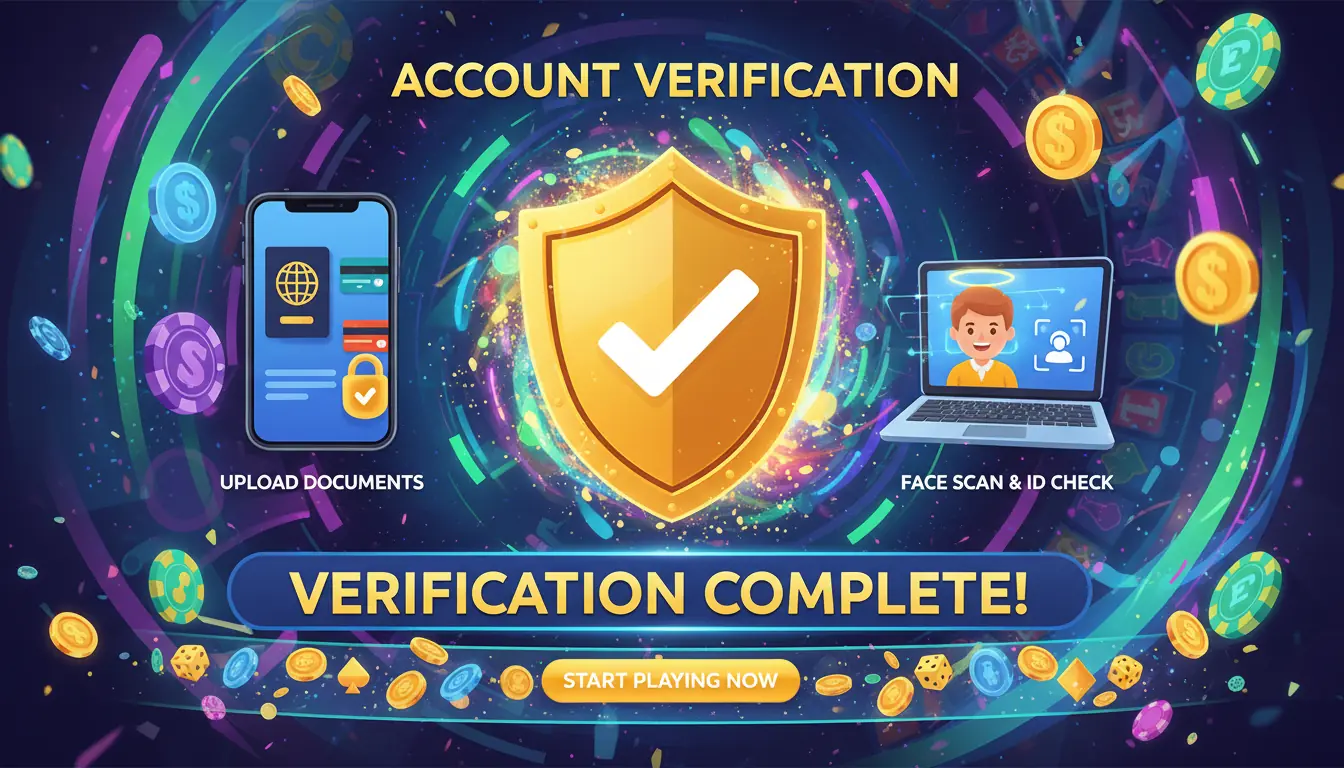 Verifiera konto hos Vegaz casino